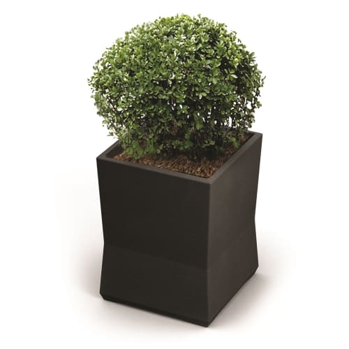 Commercial Zone® ModTec Series® Small Planter,  15" x 15" x 20", Gunmetal Satin